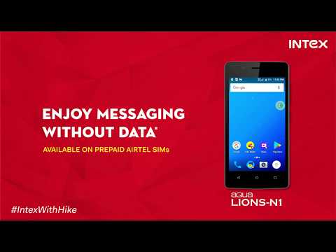 No data? No problem! Messaging works without Data with Intex Aqua Lions N1