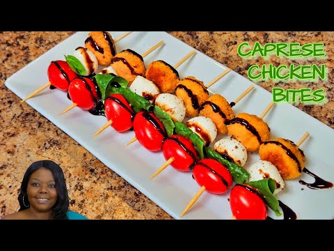 The PERFECT Chicken Spinach Caprese Bites, Quick And Easy Recipe