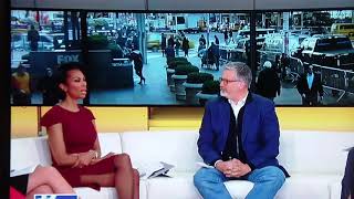 Harris Faulkner outnumbered Hot legs in a Long Peek -A-Boo Slit!