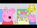Peppa George Find MYSTERY Doors Room FILLED With BALLOONS Peppa Pig Full Episodes 30 Minutes