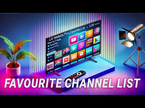 [LG WebOS TV] How to Create a Favorites Channel List with webOS 5.0 TVs - 2020 models