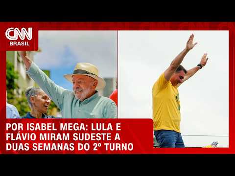 Lula e Flávio miram Sudeste a duas semanas do 2º turno | LIVE CNN