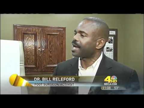 Dr. Bill Releford interviewed on NBC local about visit to White House for Super Bowl Party.