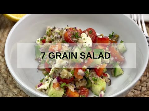 Make-Ahead 7 Grain Salad Recipe for Lunch & Potlucks