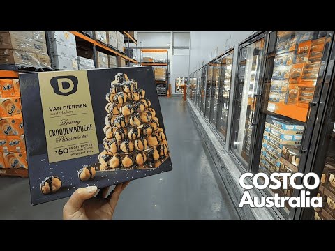 Trying COSTCO Australia Food - Shrimp Fried Rice - Pepperoni Pizza - Potato Bake - Croquembouche