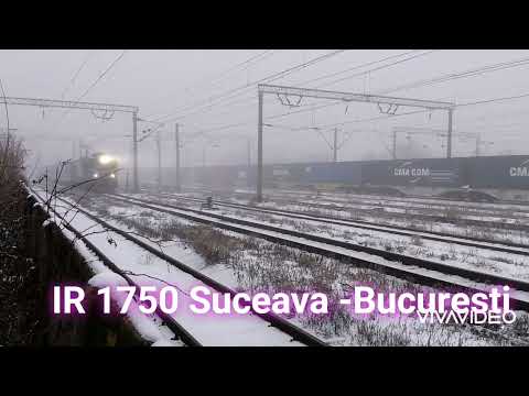 Primul clip din 2022. IR 1750 goneste prin ceata si zapada! La multi ani!