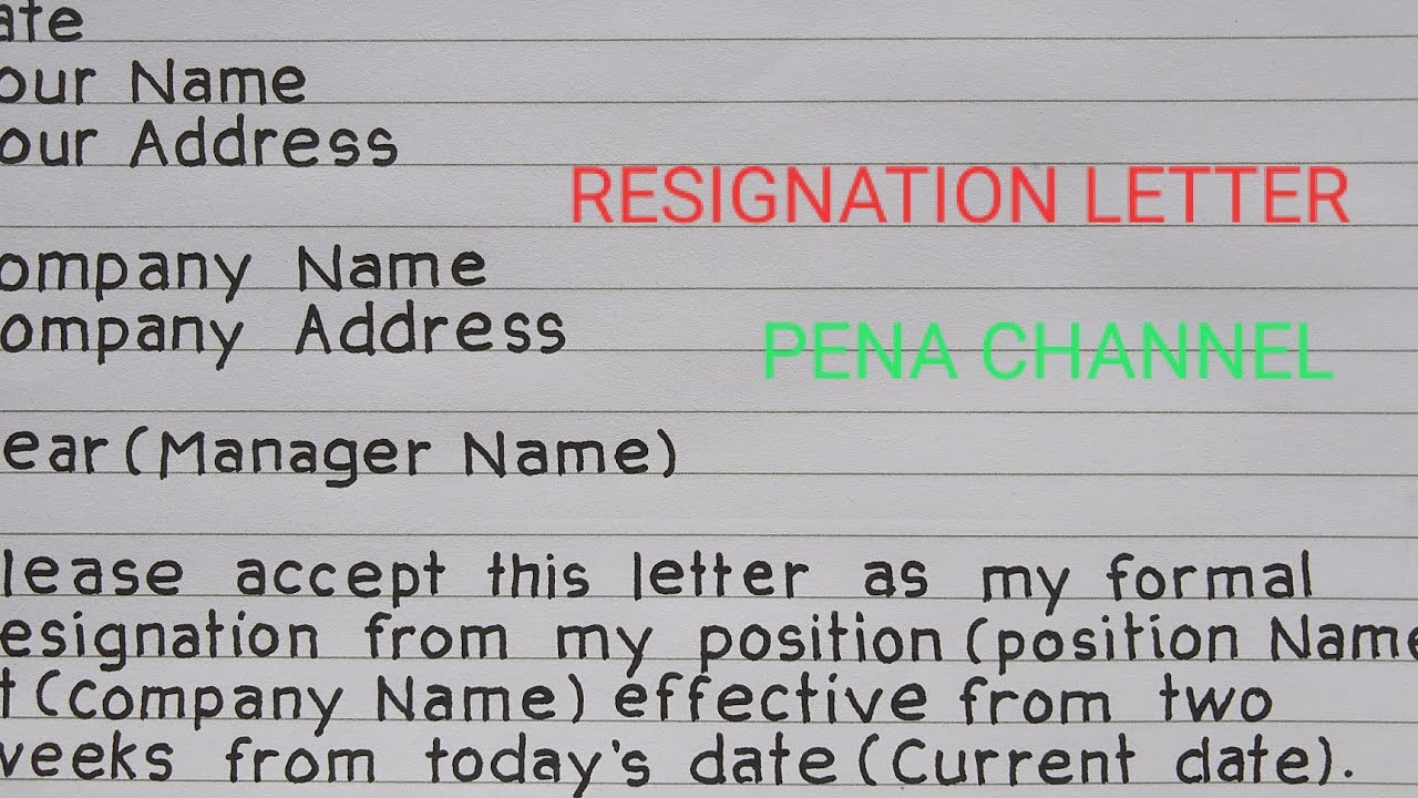 Putar video HOW TO WRITE RESIGNATION LETTER. sekarang HOW TO WRITE RESIGNATION LETTER.