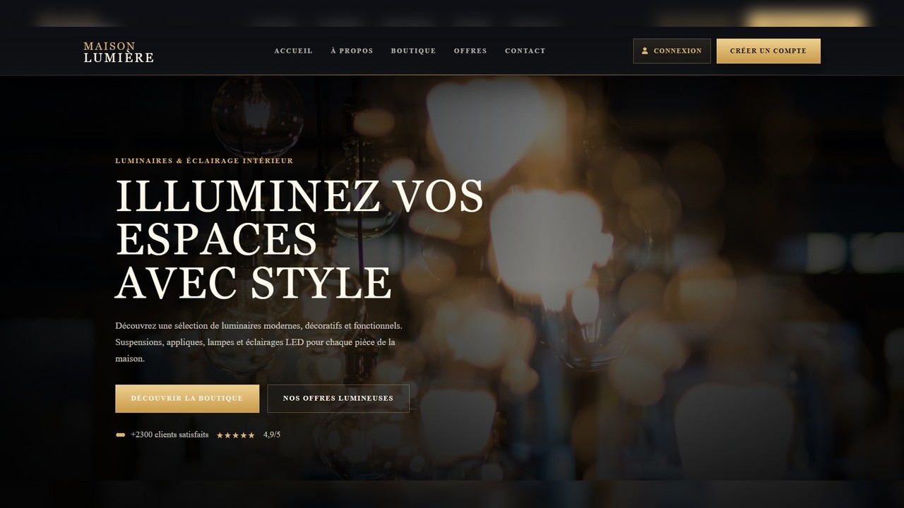 Aperçu vidéo - Template E-commerce TitouWeb