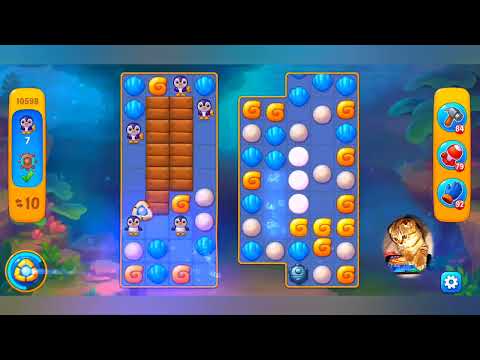 фишдом 2022 # 10598 уровень - прохождение без бустеров # Fishdom,  10598  level - no Boosters.