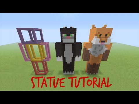Minecraft - Skin/Statue Building Tutorial