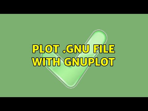 Plot Gnu File With Gnuplot 2 Solutions