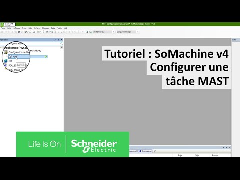 Comment configurer une tâche MAST et une tâche évènement sur SoMachine V4.x ?