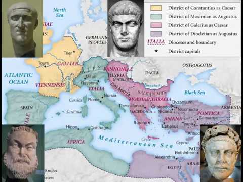 Roman History 26 - Diocletian And The Tetrarchy 292-308 AD