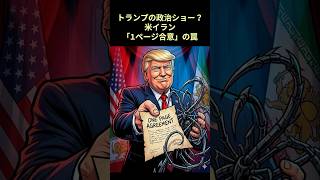 トランプの政治ショー？米イラン「1ページ合意」の罠#雑学 #解説#トランプ#イラン#米中首脳
