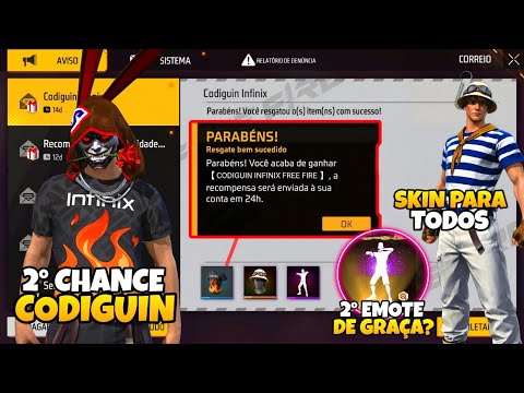 Hurry!! Grab your shirt, skin for everyone, and your 2nd free emote in Free Fire!