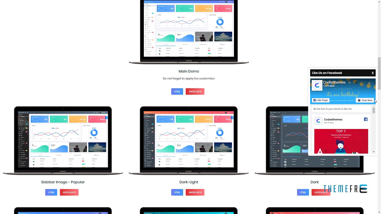 Gradient Able Bootstrap 4 and Angular 6 Admin Dashboard Template