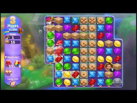 Wonka's World of Candy Level 493 - NO BOOSTERS + FULL STORY 🍫 | SKILLGAMING ✔️