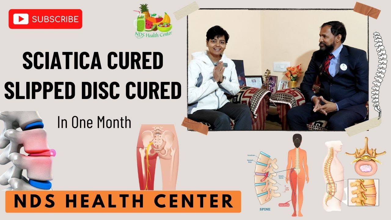 Sciatica Healed In One Month | Slipped disc Healed By Dr. Zarna Patel (NDS) | New Diet System