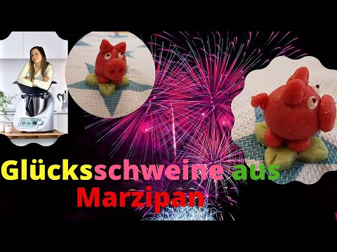 Glücksschweine für Silvester | Marzipan selbst gemacht | Neujahr | ThermoMixenmitClaudia
