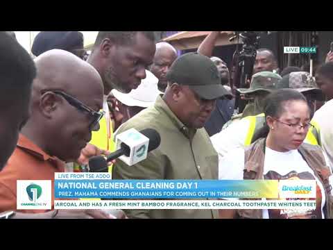 Stop Using Drains as Dumping Grounds – Mahama to Ghanaians | Leads Tse Addo Clean-Up Exercise