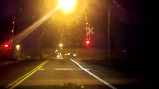 preview picture of video 'Indecisive railroad crossing - Helena, OH 12-25-12'