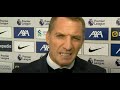 Brendan Rodger reacts to two bizarre Wout Faes own goals Post match Liverpool vs Leicester City