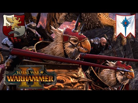 The Triple Demigryph Knight Gambit. High Elves Vs Empire. Total War Warhammer 2, Multiplayer