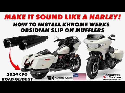 Make it Sound Like a Harley! Khrome Werks 4.5" HP Plus Obsidian Slip-Ons | 2024 Road Glide ST