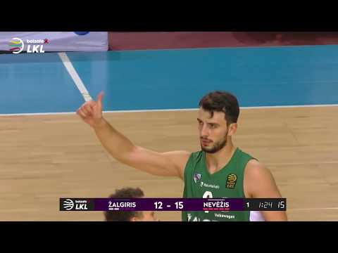LKL league. BC "Zalgiris" 81 vs 68 BC "Nevezis". 03/10/2018