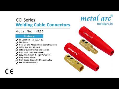 Brass female welding cable connector cci series - ihrs6f 600...