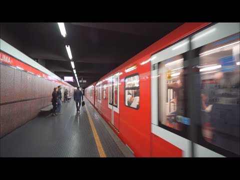 Italy, Milan, metro ride from LIMA to PALESTRO