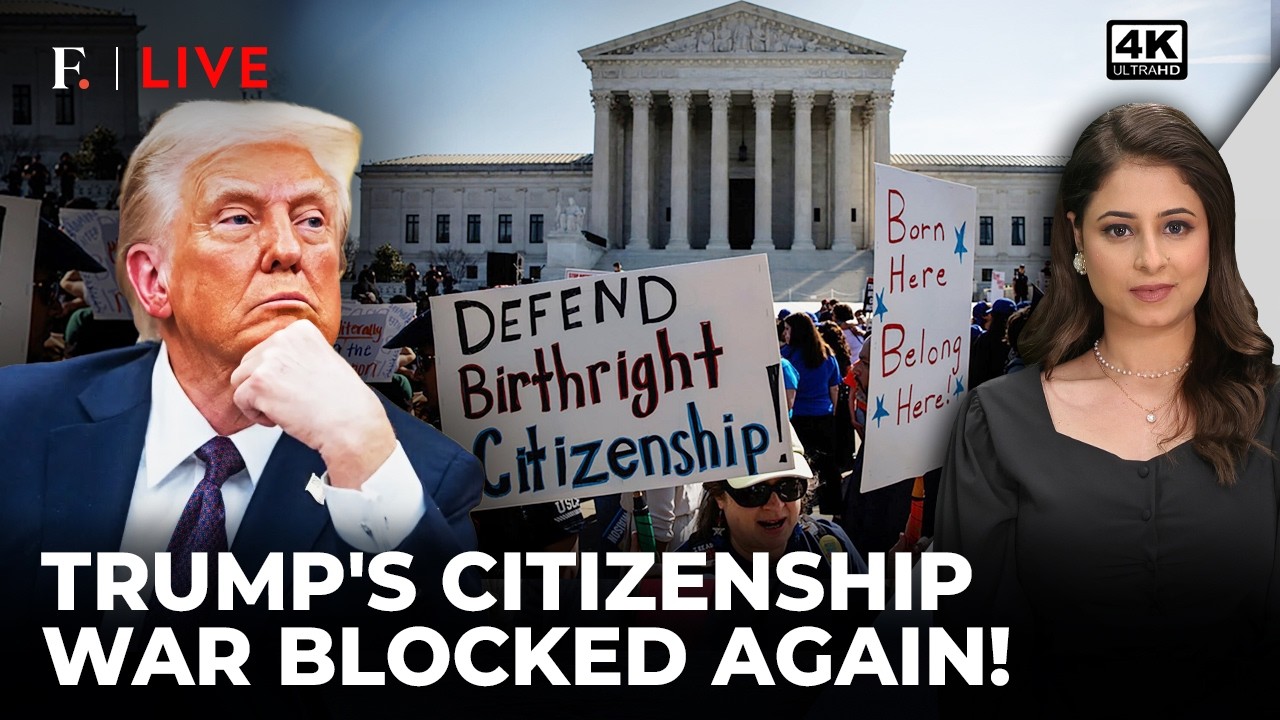 Trump Blocked Again! Judge Halts Fresh Birthright Citizenship Order | | Firstpost Live | 4K