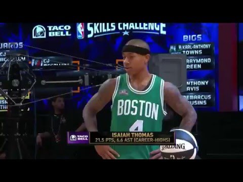 NBA All-Star Skills Challenge 2016 Isaiah Thomas vs Emmanuel Mudiay