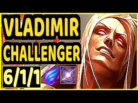 MAGIFELIX (VLADIMIR) - 6/1/1 KDA CHALLENGER GAMEPLAY - EUW