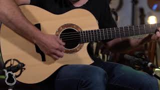 Video thumbnail for Greenfield GF Model, Alpine Moon Spruce & Padauk demo by Carter Vintage Backstage