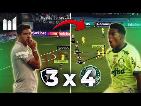 TÁTICA e MENTAL: como o Palmeiras VENCEU o Botafogo em uma virada HISTÓRICA