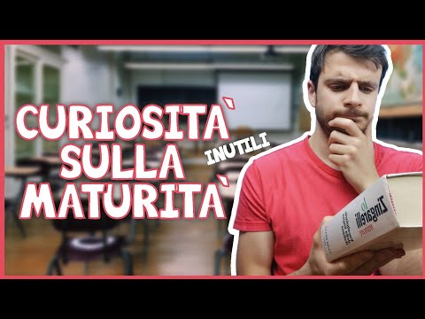 CURIOSITÀ sull' ESAME di MATURITÀ !
