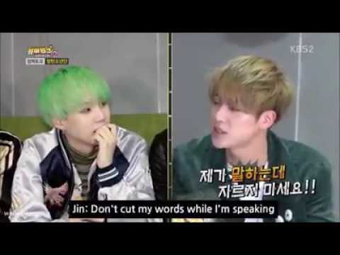 Suga got scolded by Jin