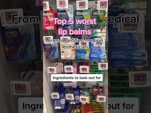 TOP 5 WORST LIP BALMS 💄 #lipbalms #chappedlips #skincareroutine