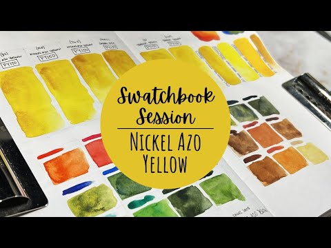 Swatchbook Session 3 | Nickel Azo Yellow | Swatches and Color Mixing