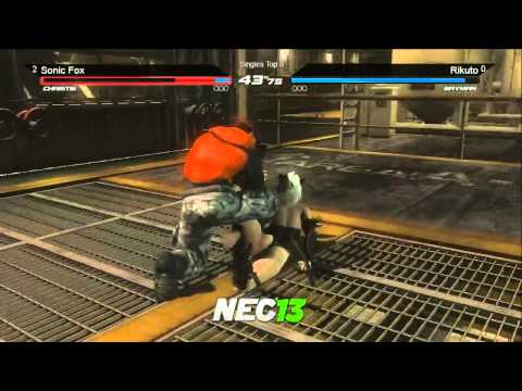 NEC 13 - DOA5 Singles - Top 8 - L. Round 2 (Sawnik Fawx vs Rikuto)