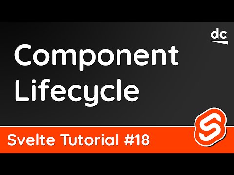 Component Lifecycle onMount onDestroy Svelte Tutorial 18