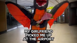 Girlfriend Picked Me Up Dressed As A Dragon 😂 | CATERS CLIPS
