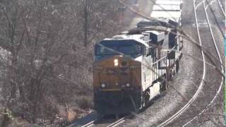 preview picture of video 'CSX Intermodal Train in Lansdowne'