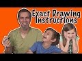 Exact Instructions Challenge Drawing Edition | Josh Darnit