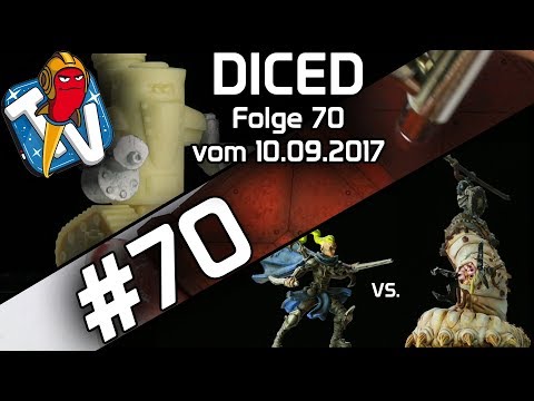 DICED - Die Tabletopshow auf Rocketbeans TV #70 | Runewars | Airbrush | Tobsen77 | DICED