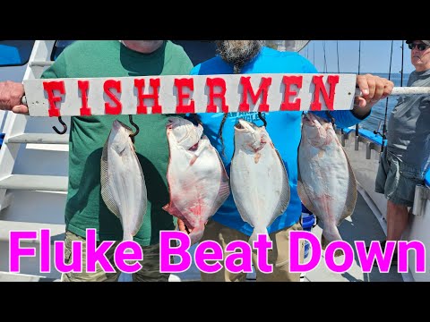 Non-stop Fluke action aboard Captain Ron's Fishermen | Atlantic Highlands NJ #fishing #flukefishing