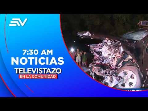 Siniestro de tránsito en Guayas dejó un muerto y cuatro heridos  | Noticias Televistazo | Ecuavisa