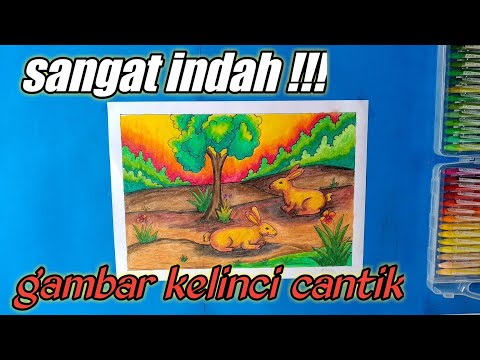 Gambar Kolase Kelinci Dari  Biji  Bijian 