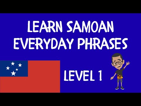 Learn Samoan – Common Everyday Phrases (Samoan Language)